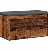VidaXL Opbergbankje 82x42x45 cm bewerkt hout oud houtkleurig