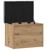 VidaXL Opbergbankje 62x42x45 cm bewerkt hout artisanaal eikenkleur