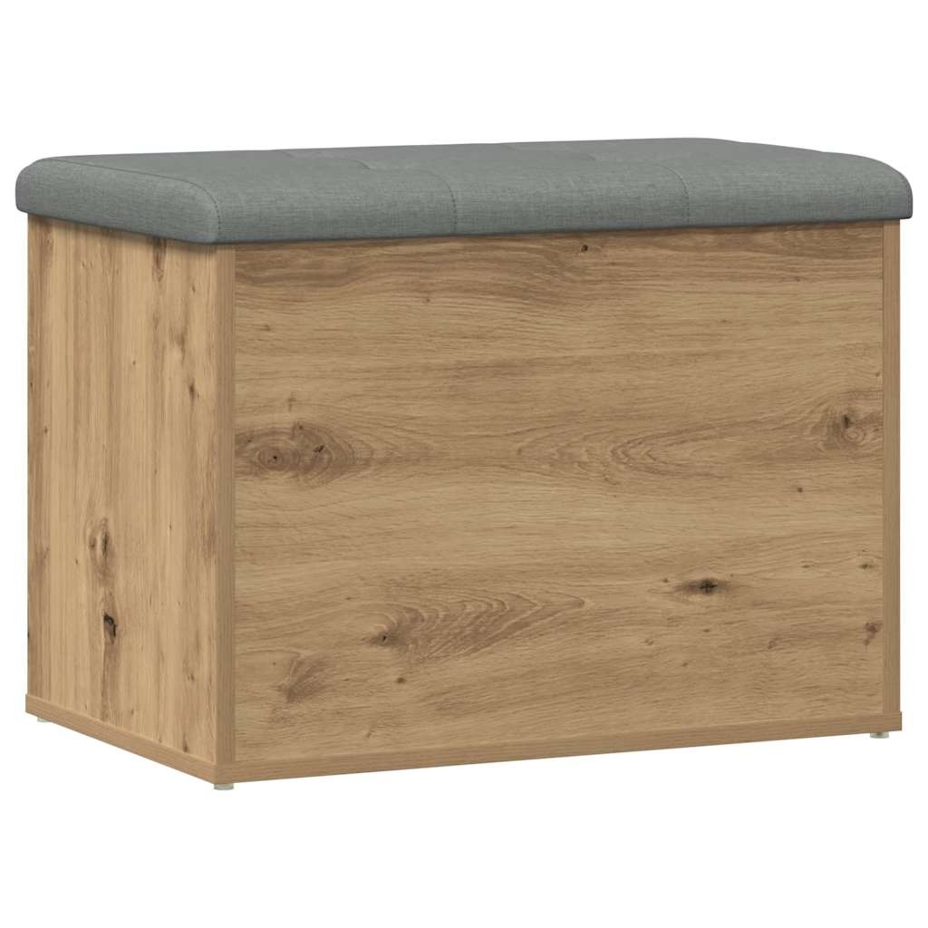 VidaXL Opbergbankje 62x42x45 cm bewerkt hout artisanaal eikenkleur