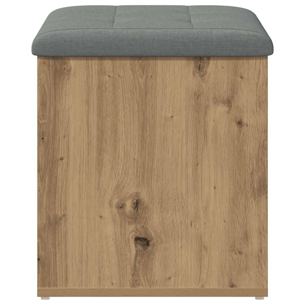 VidaXL Opbergbankje 62x42x45 cm bewerkt hout artisanaal eikenkleur