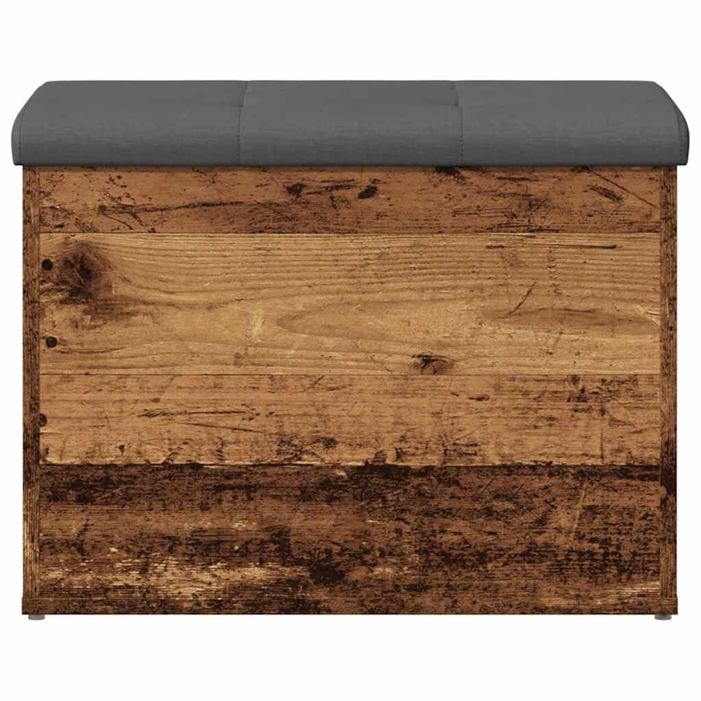 VidaXL Opbergbankje 62x42x45 cm bewerkt hout oud houtkleurig