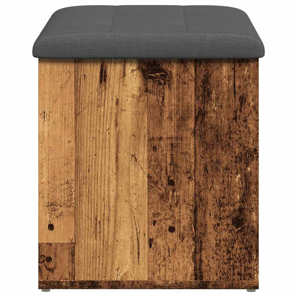 VidaXL Opbergbankje 62x42x45 cm bewerkt hout oud houtkleurig