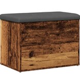 VidaXL Opbergbankje 62x42x45 cm bewerkt hout oud houtkleurig