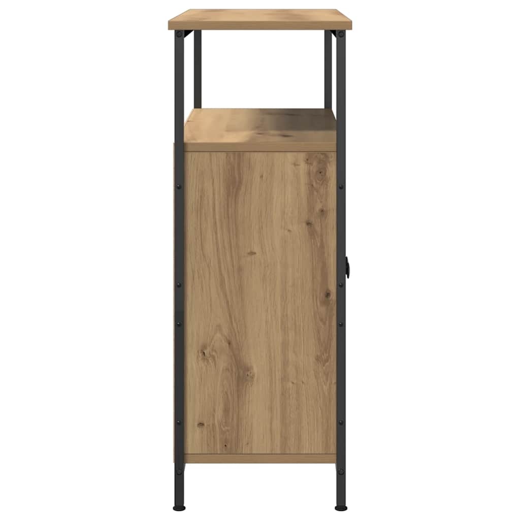 VidaXL Dressoir 70x30x80 cm bewerkt hout artisanaal eikenkleur