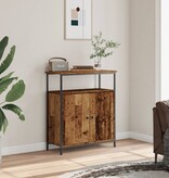 VidaXL Dressoir 70x30x80 cm bewerkt hout oud houtkleurig