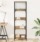 VidaXL Boekenrek 50x33x153 cm bewerkt hout artisanaal eikenkleurig