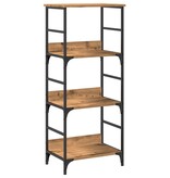 VidaXL Boekenkast 50x33x117,5 cm bewerkt hout artisanaal eikenkleur