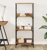 VidaXL Boekenkast 50x33x117,5 cm bewerkt hout artisanaal eikenkleur