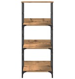 VidaXL Boekenkast 50x33x117,5 cm bewerkt hout artisanaal eikenkleur