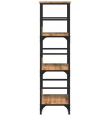 VidaXL Boekenkast 50x33x117,5 cm bewerkt hout artisanaal eikenkleur
