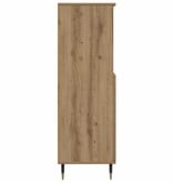VidaXL Hoge kast 60x36x110 cm bewerkt hout artisanaal eikenkleurig