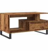VidaXL Salontafel 90x49x45 cm bewerkt hout oud houtkleurig