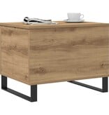 VidaXL Salontafel 60x44,5x45 cm bewerkt hout artisanaal eikenkleurig