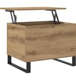 VidaXL Salontafel 60x44,5x45 cm bewerkt hout artisanaal eikenkleurig