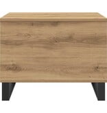 VidaXL Salontafel 60x44,5x45 cm bewerkt hout artisanaal eikenkleurig