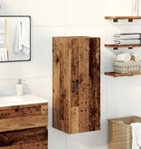VidaXL Wandkast 34,5x34x90 cm bewerkt hout oud houtkleur