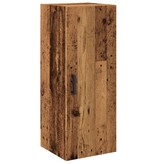 VidaXL Wandkast 34,5x34x90 cm bewerkt hout oud houtkleur