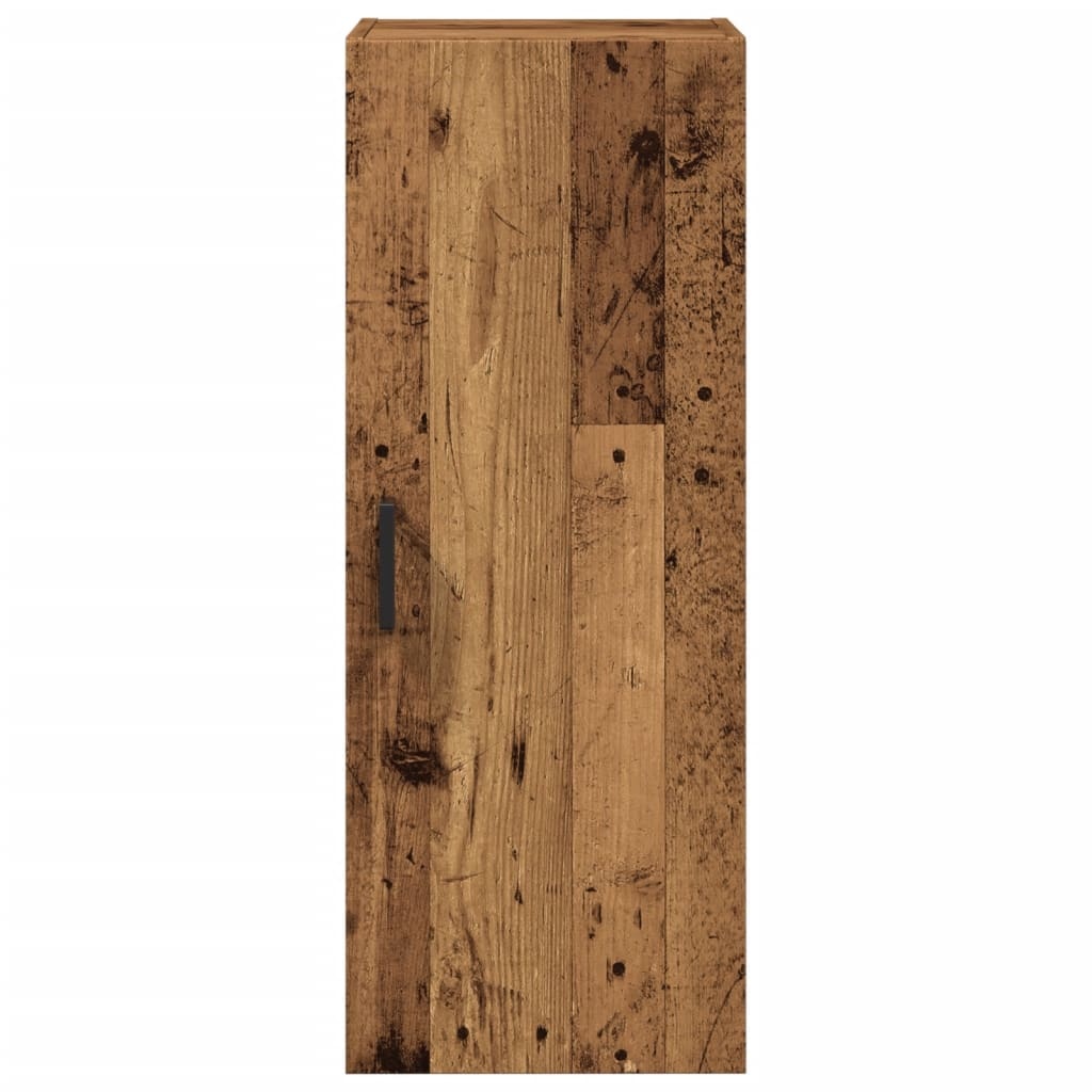 VidaXL Wandkast 34,5x34x90 cm bewerkt hout oud houtkleur