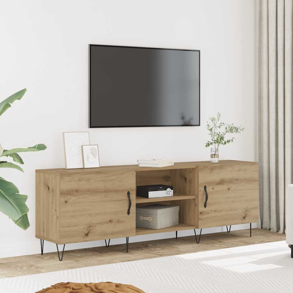 VidaXL Tv-meubel 150x30x50 cm bewerkt hout artisanaal eikenkleurig