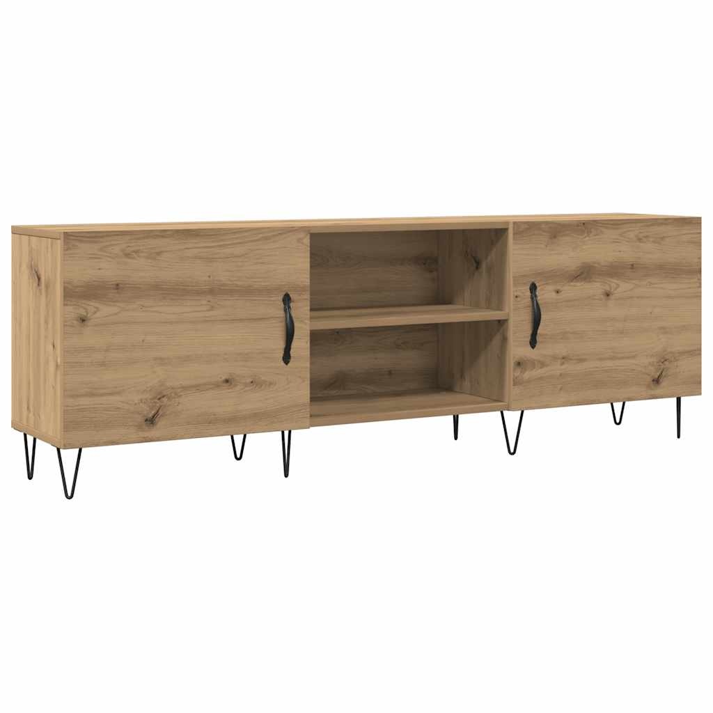 VidaXL Tv-meubel 150x30x50 cm bewerkt hout artisanaal eikenkleurig
