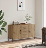 VidaXL Dressoir 100x36x60 cm bewerkt hout artisanaal eikenkleurig