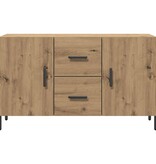 VidaXL Dressoir 100x36x60 cm bewerkt hout artisanaal eikenkleurig
