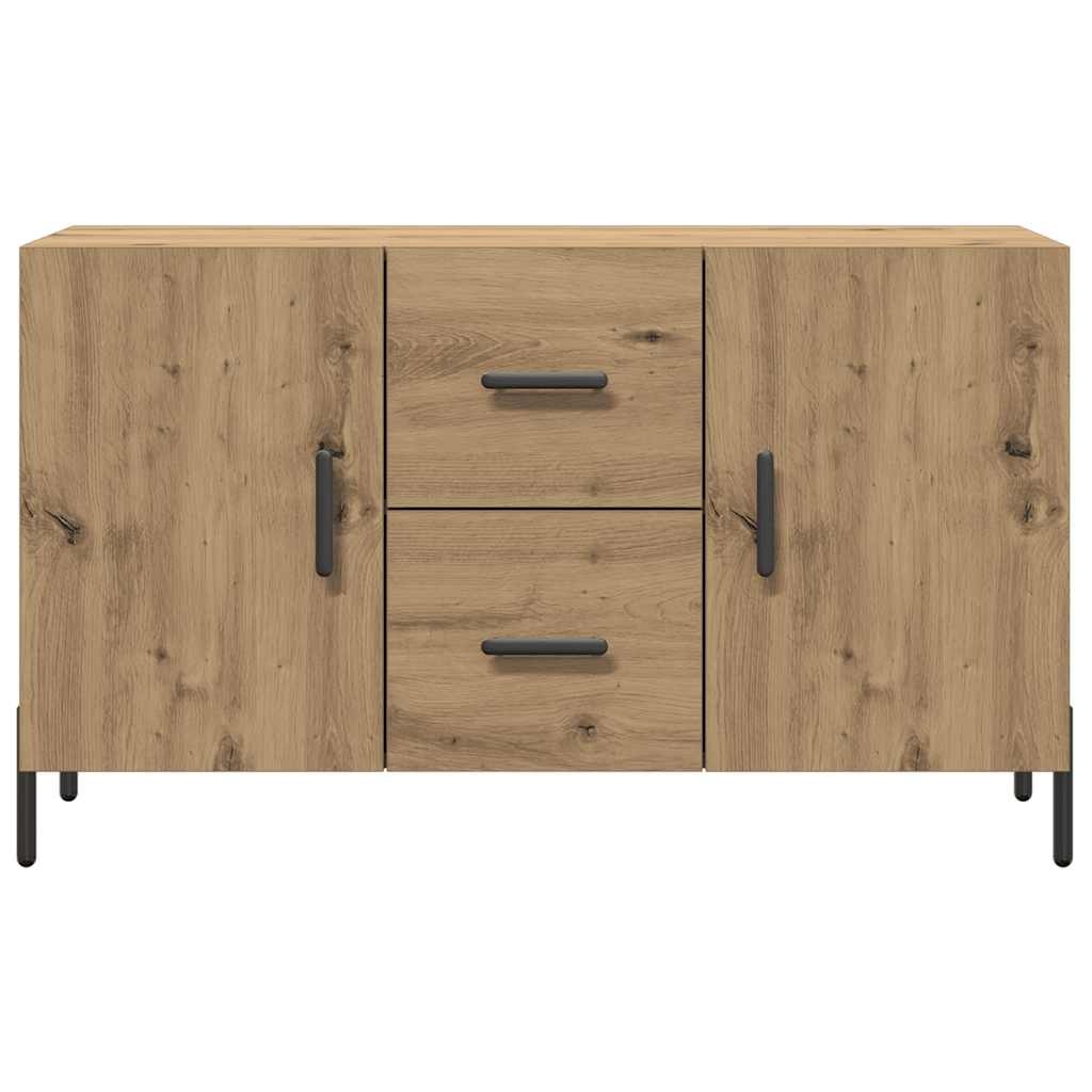 VidaXL Dressoir 100x36x60 cm bewerkt hout artisanaal eikenkleurig