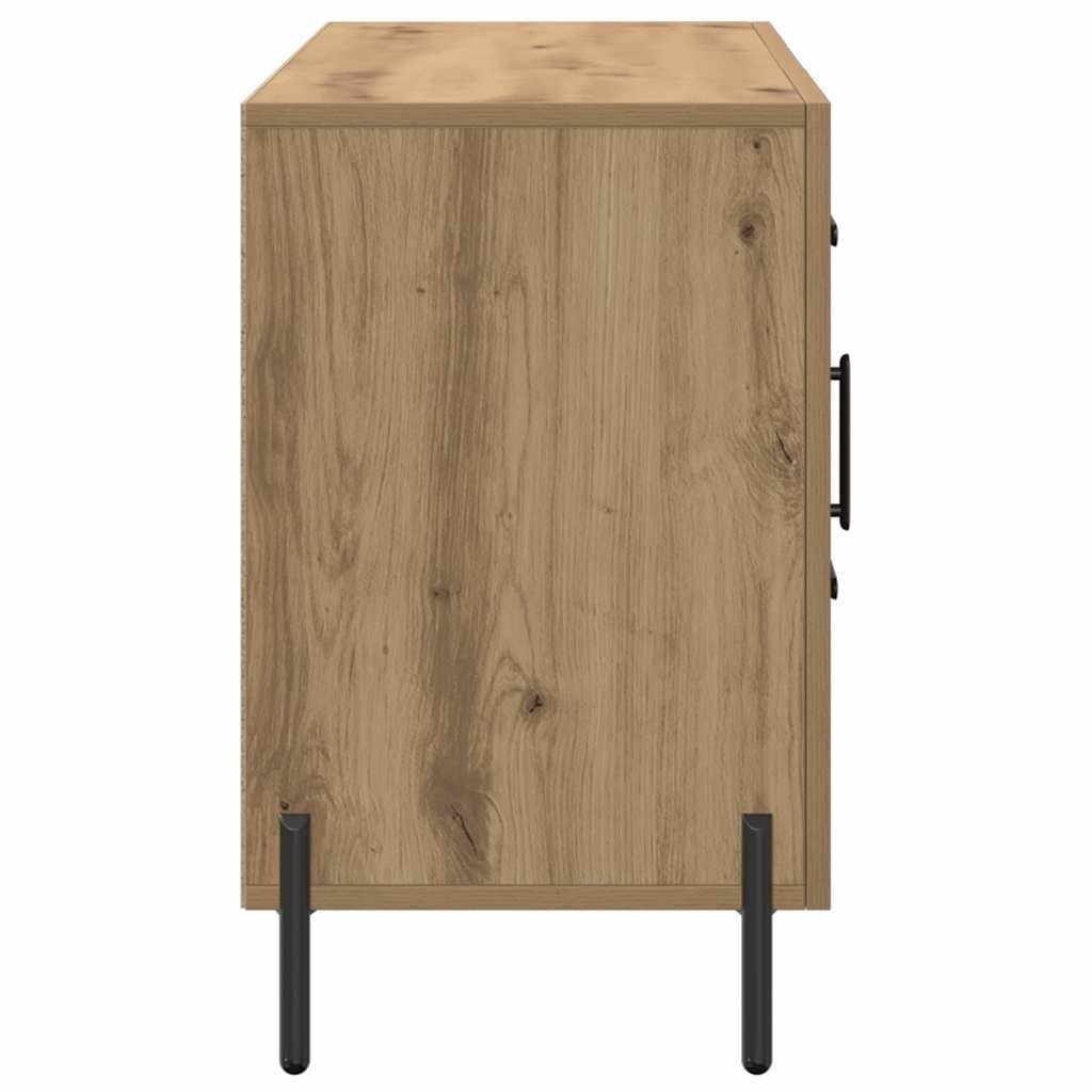 VidaXL Dressoir 100x36x60 cm bewerkt hout artisanaal eikenkleurig