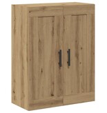 VidaXL Wandkast 69,5x34x90 cm bewerkt hout artisanaal eikenkleur