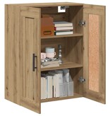 VidaXL Wandkast 69,5x34x90 cm bewerkt hout artisanaal eikenkleur