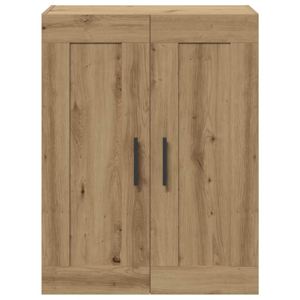 VidaXL Wandkast 69,5x34x90 cm bewerkt hout artisanaal eikenkleur