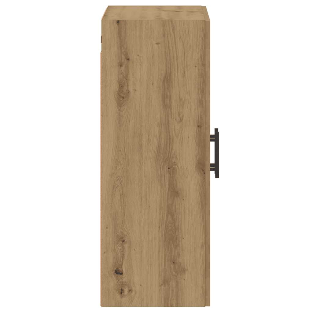 VidaXL Wandkast 69,5x34x90 cm bewerkt hout artisanaal eikenkleur