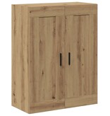 VidaXL Wandkast 69,5x34x90 cm bewerkt hout artisanaal eikenkleur