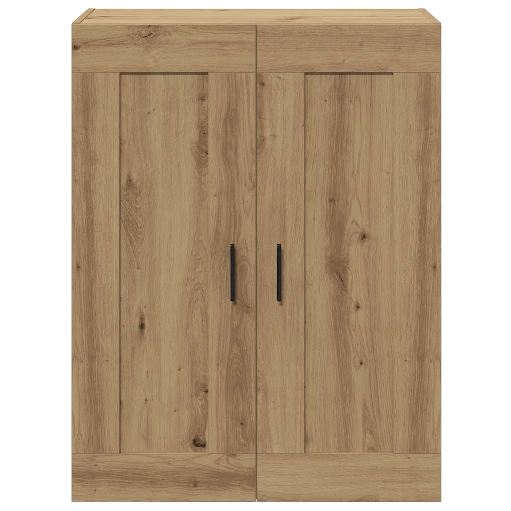 VidaXL Wandkast 69,5x34x90 cm bewerkt hout artisanaal eikenkleur