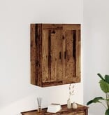 VidaXL Wandkast 69,5x34x90 cm bewerkt hout oud houtkleurig