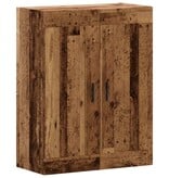 VidaXL Wandkast 69,5x34x90 cm bewerkt hout oud houtkleurig