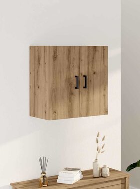 VidaXL Wandkast 60x31x60 cm bewerkt hout artisanaal eikenkleurig