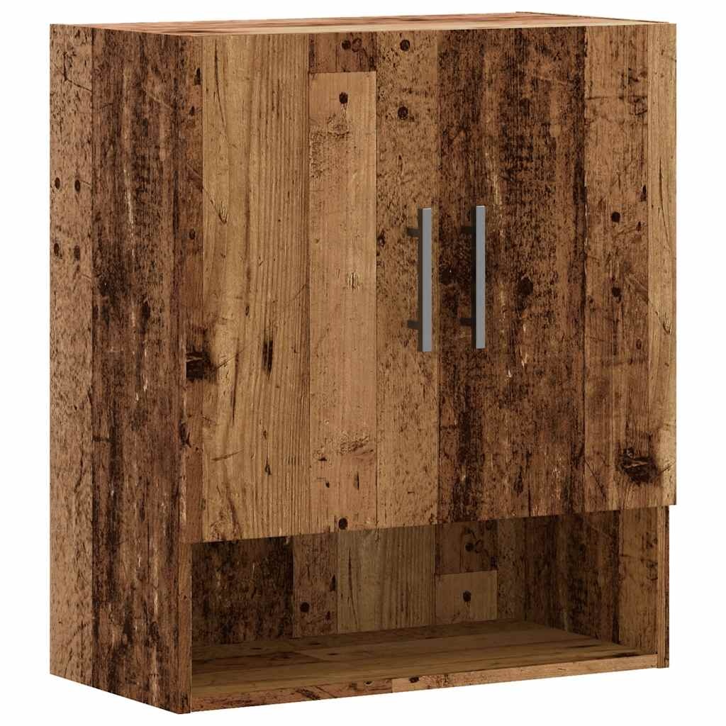 VidaXL Wandkast 60x31x70 cm bewerkt hout oud houtkleurig