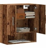 VidaXL Wandkast 60x31x70 cm bewerkt hout oud houtkleurig