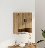 VidaXL Wandkast 60x31x70 cm bewerkt hout artisanaal eikenkleur