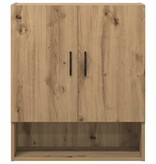 VidaXL Wandkast 60x31x70 cm bewerkt hout artisanaal eikenkleur