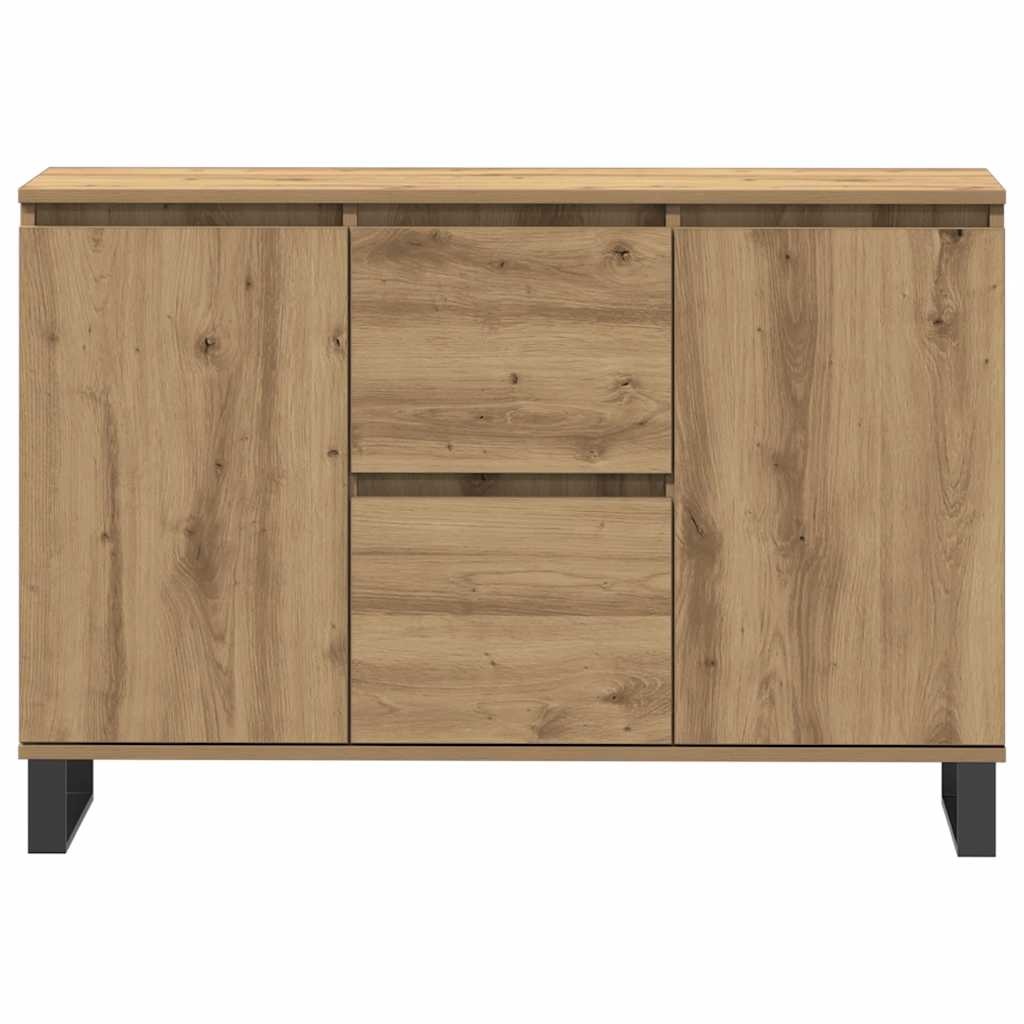 VidaXL Dressoir 101,5x35x70 cm bewerkt hout artisanaal eikenkleurig