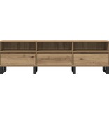 VidaXL Tv-meubel 150x30x44,5 cm bewerkt hout artisanaal eikenkleur