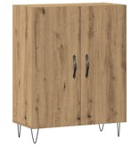 VidaXL Dressoir 69,5x34x90 cm bewerkt hout artisanaal eikenkleur