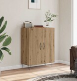 VidaXL Dressoir 69,5x34x90 cm bewerkt hout artisanaal eikenkleur