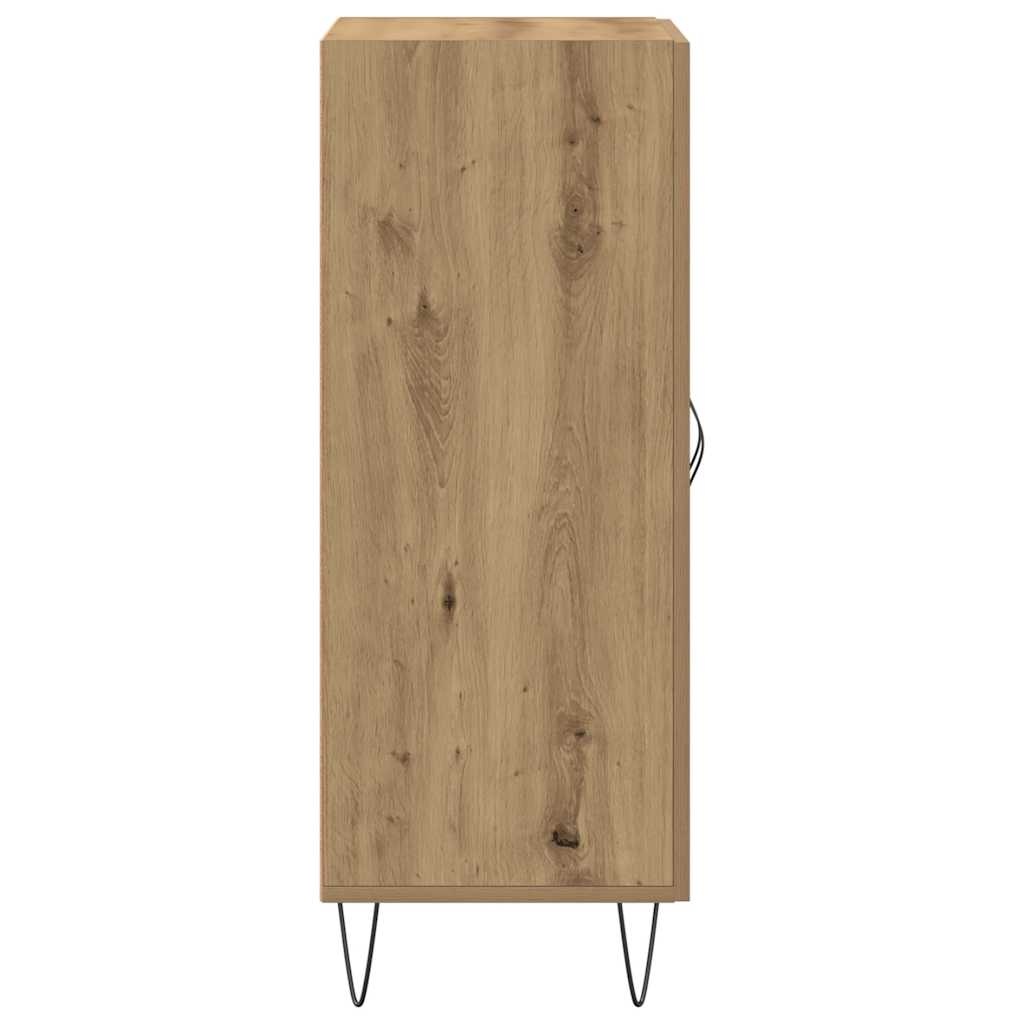 VidaXL Dressoir 69,5x34x90 cm bewerkt hout artisanaal eikenkleur