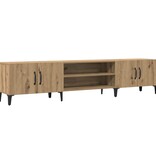 VidaXL Tv-meubel 180x31,5x40 cm bewerkt hout artisanaal eikenkleurig