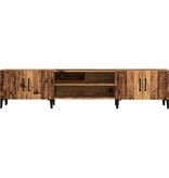 VidaXL Tv-meubel 180x31,5x40 cm bewerkt hout oud houtkleurig