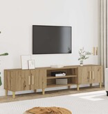 VidaXL Tv-meubel 180x31,5x40 cm bewerkt hout artisanaal eikenkleurig