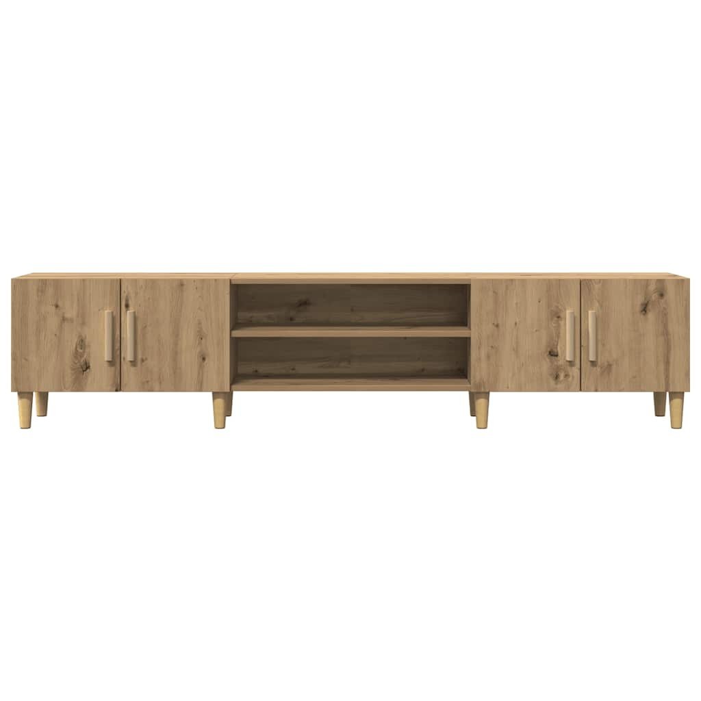 VidaXL Tv-meubel 180x31,5x40 cm bewerkt hout artisanaal eikenkleurig